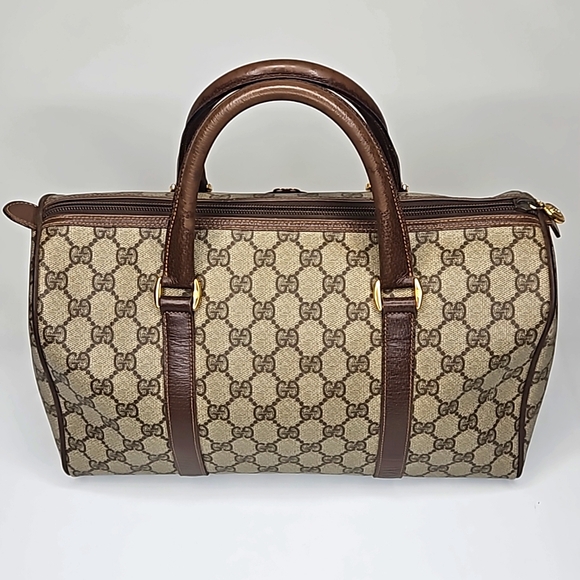 Authentic Gucci Monogram Classic Satchel Vintage Handbag Purse Authentic - Picture 7 of 17